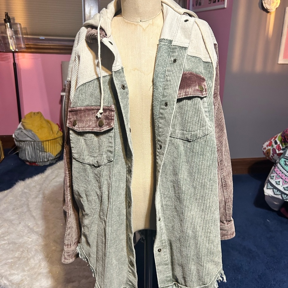 Multicolor Corduroy Jacket